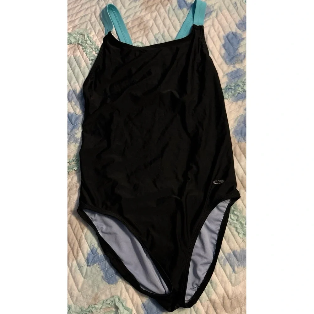 C9 by Champion‎ Women's Black One Piece Racerback Competition Swimsuit, Medium